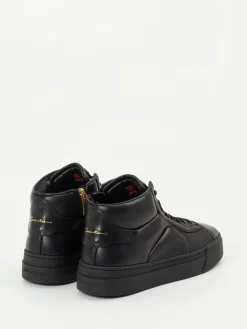 – High-Top Sneaker aus Lammleder*Santoni Clearance
