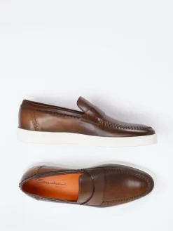 – Loafer aus Kalbleder in Mittel*Santoni Sale