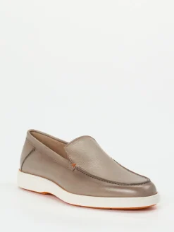 Herren Santoni – Loafer aus Kalbleder in Taupe