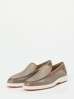 Herren Santoni – Loafer aus Kalbleder in Taupe