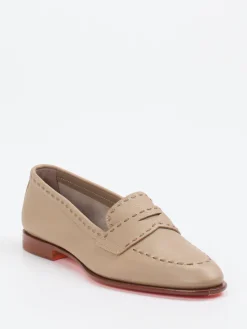 – Loafer aus Lammleder in Beige*Santoni New