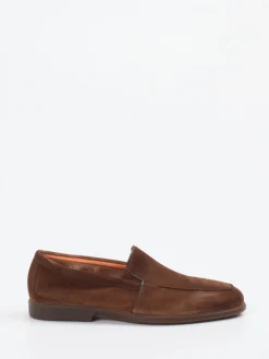 Herren Santoni – Loafer aus Veloursleder in