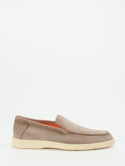 – Loafer aus Veloursleder in Taupe*Santoni Outlet