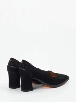 Damen Santoni – Loafer-Pumps aus Veloursleder