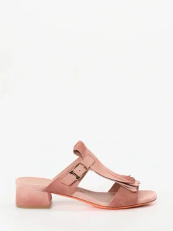 Damen Santoni – Mules aus Veloursleder in Alt