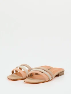 – Pantolette aus Veloursleder in Naturtönen*Santoni Outlet