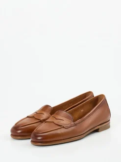 – Penny Loafer aus Kalbleder cognac*Santoni Best