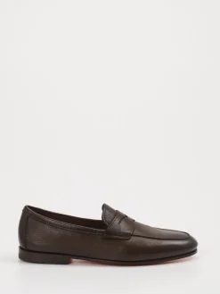 – Penny Loafer aus Kalbleder Dunkel*Santoni Hot