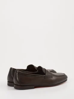 – Penny Loafer aus Kalbleder Dunkel*Santoni Hot