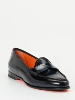 – Penny Loafer aus Kalbleder in Dunkel*Santoni Hot