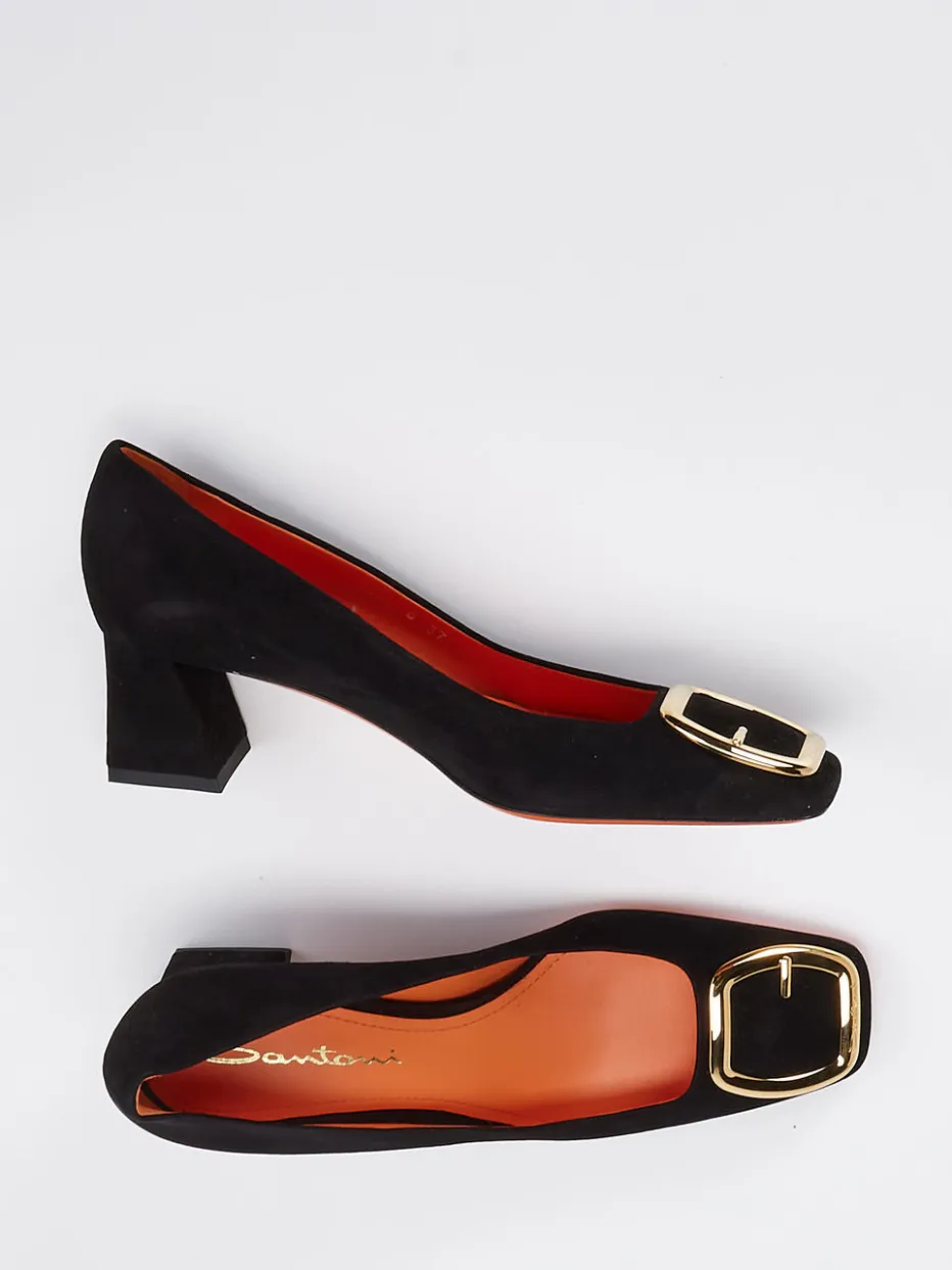 Damen Santoni – Pumps aus em Veloursleder