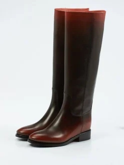 – Reitstiefel aus Kalbleder in Dunkel*Santoni Online