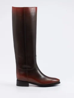 – Reitstiefel aus Kalbleder in Dunkel*Santoni Online