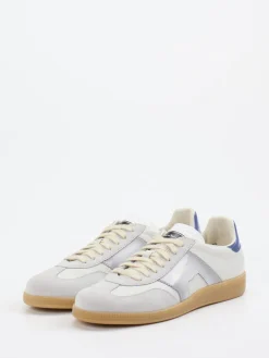 – Retro-Sneaker aus Kalbleder Offwhite*Santoni Hot