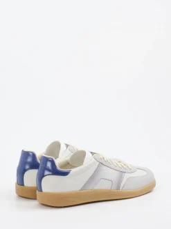 – Retro-Sneaker aus Kalbleder Offwhite*Santoni Hot