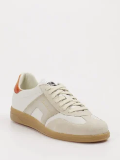 Herren Santoni – Retro-Sneaker aus Kalbleder Beige