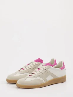 – Retro-Sneaker aus Leder Beige-Pink*Santoni Sale