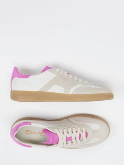 – Retro-Sneaker aus Leder Beige-Pink*Santoni Sale