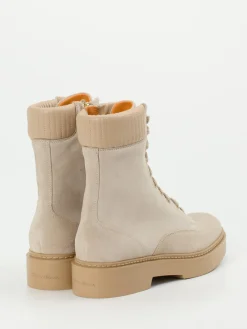 – Schnürstiefelette aus Veloursleder*Santoni Discount