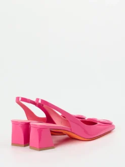 Damen Santoni – Slingback-Pumps aus Lackleder