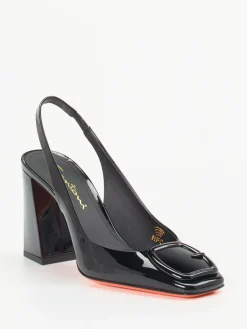 – Slingback-Pumps aus Lackleder*Santoni Clearance