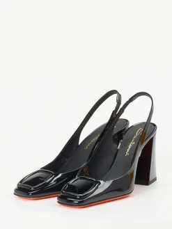 – Slingback-Pumps aus Lackleder*Santoni Clearance