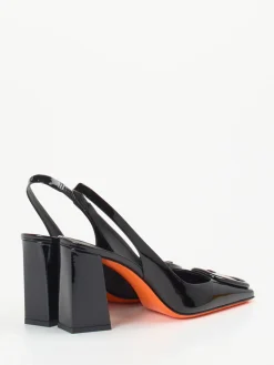 – Slingback-Pumps aus Lackleder*Santoni Clearance