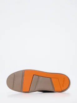 Herren Santoni – Slip-On Sneaker aus Veloursleder Sandbeige