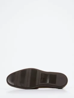 Herren Santoni – Slipper aus Veloursleder in Taupe