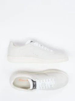 – Sneaker aus Elchleder in Off-White*Santoni Clearance