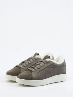 Damen Santoni – Sneaker aus geprägtem Leder in