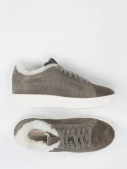 Damen Santoni – Sneaker aus geprägtem Leder in