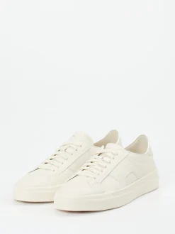 – Sneaker aus Kalbleder creme*Santoni Discount