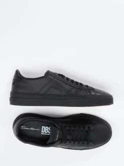 – Sneaker aus Kalbleder in*Santoni Sale