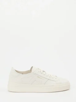 Damen Santoni – Sneaker aus Kalbleder in Offwhite