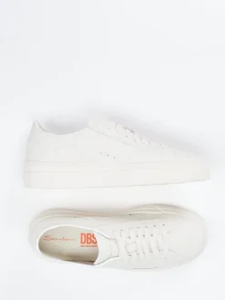 Damen Santoni – Sneaker aus Kalbleder in Offwhite