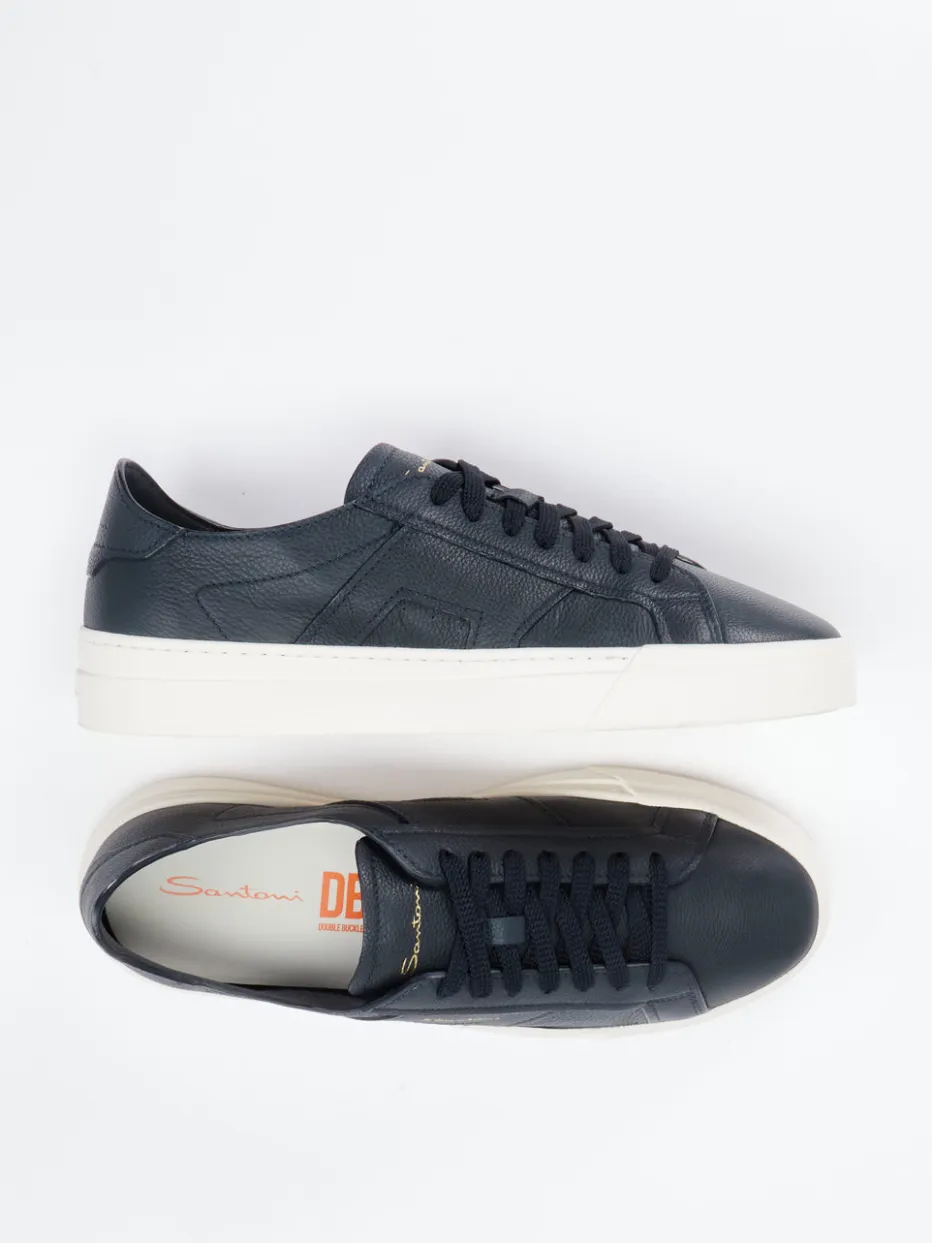 – Sneaker aus Kalbleder Dunkel*Santoni Hot