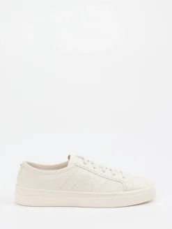 – Sneaker aus Kalbleder in Off-White*Santoni Sale