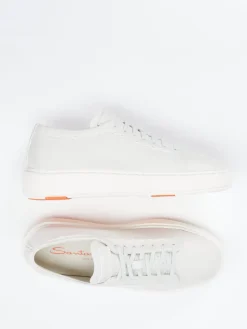 – Sneaker aus Kalbleder in Offwhite*Santoni Online