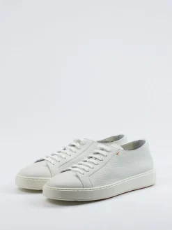 – Sneaker aus Kalbleder in Offwhite*Santoni Best