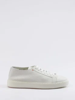 – Sneaker aus Kalbleder in Offwhite*Santoni Best