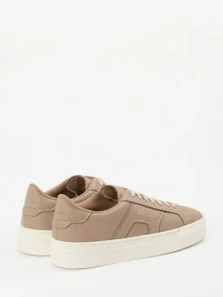 – Sneaker aus Lammleder in Taupe*Santoni New