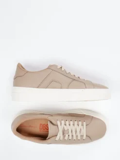 – Sneaker aus Lammleder in Taupe*Santoni New
