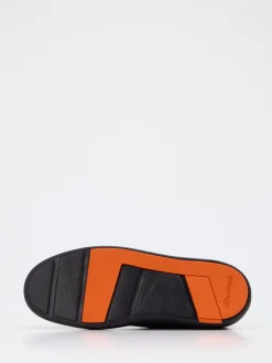 Herren Santoni – Sneaker aus Lammleder in Dunkel