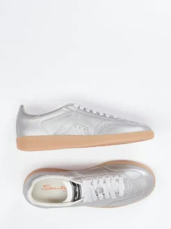Damen Santoni – Sneaker aus Metallicleder in