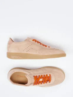 Damen Santoni – Sneaker aus Veloursleder in