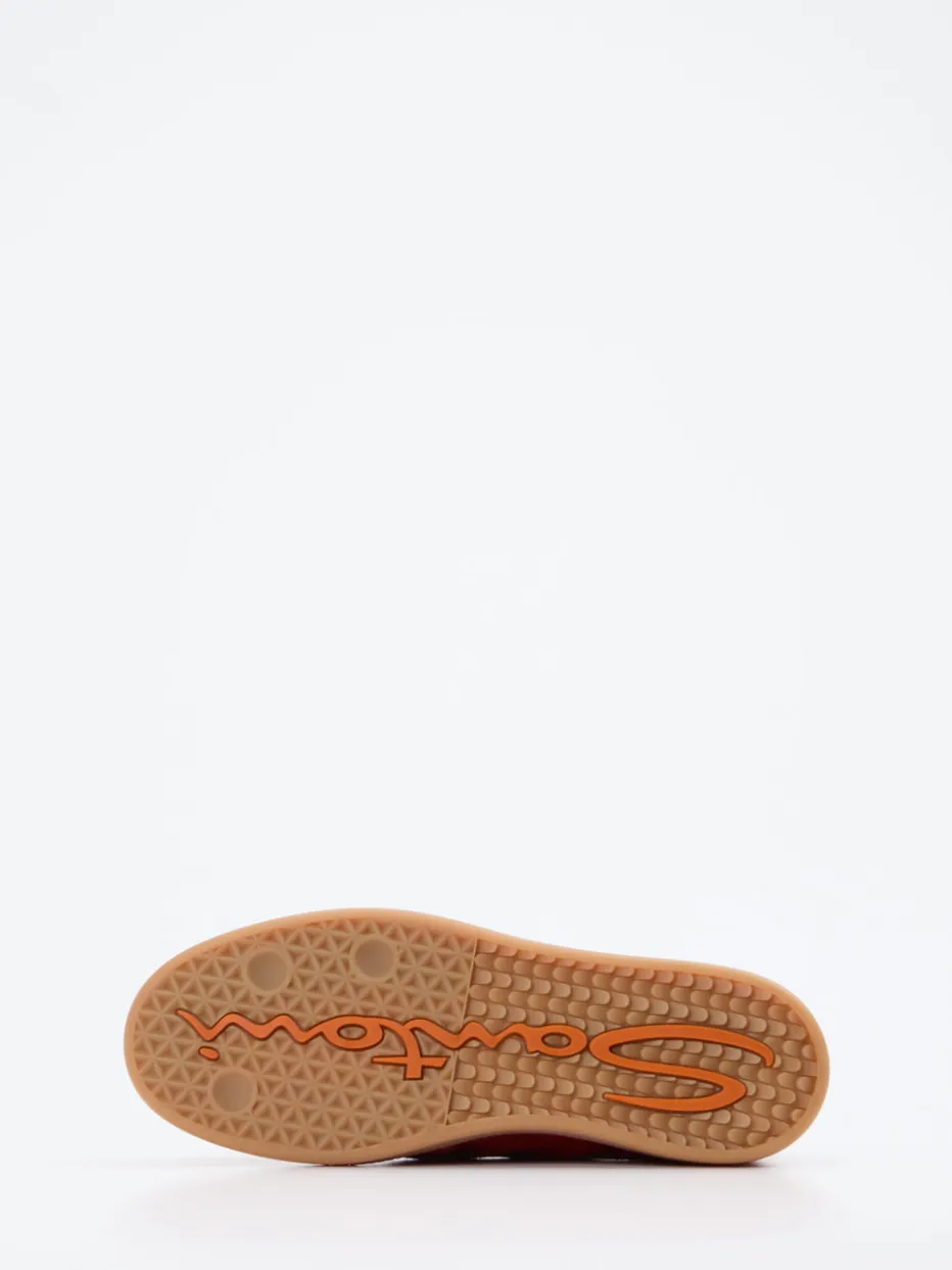 – Sneaker aus Veloursleder rubinrot*Santoni Online