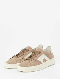 – Sneaker aus Veloursleder in Sandbeige*Santoni Hot