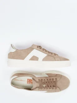 – Sneaker aus Veloursleder in Sandbeige*Santoni Hot