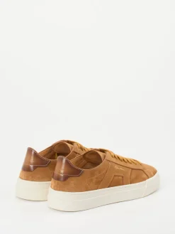 Herren Santoni – Sneaker aus Veloursleder cognac